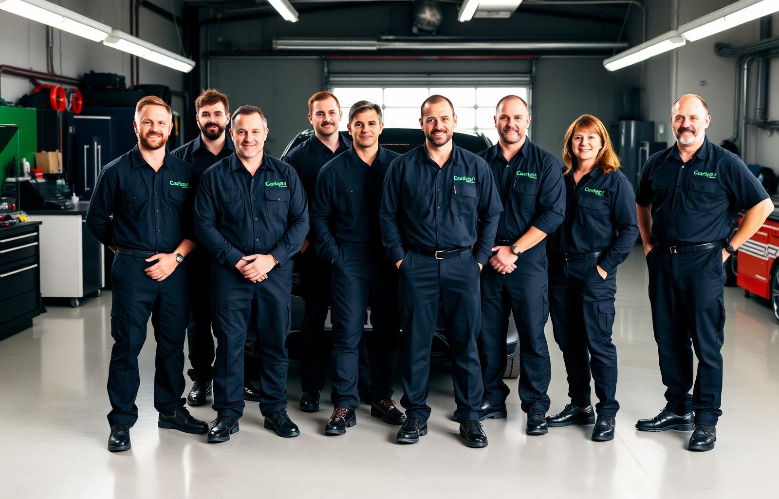 NexGen mechanic team in branded uniforms